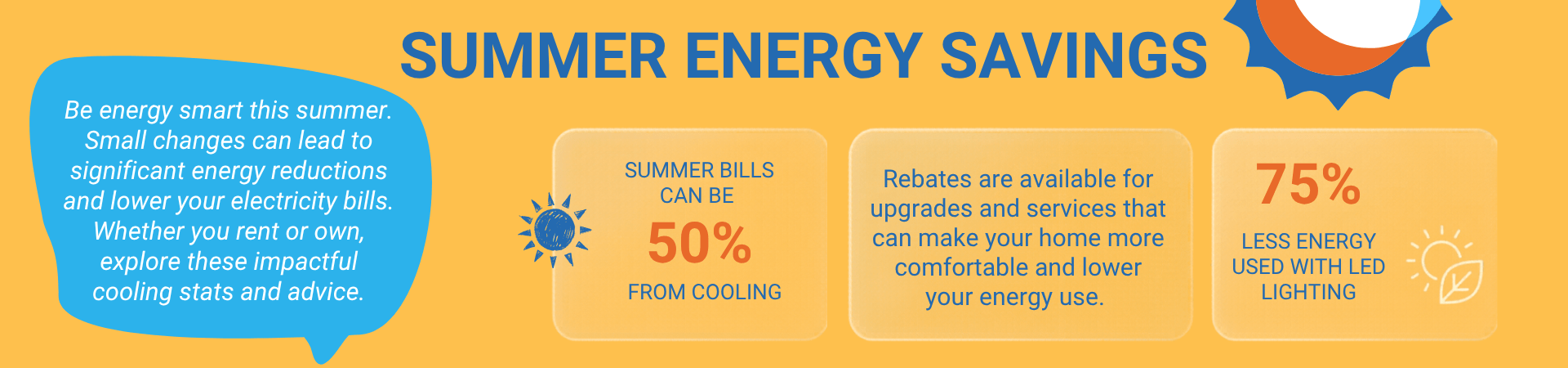 Summer energy savings banner 